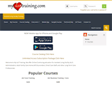 Tablet Screenshot of myalftraining.com